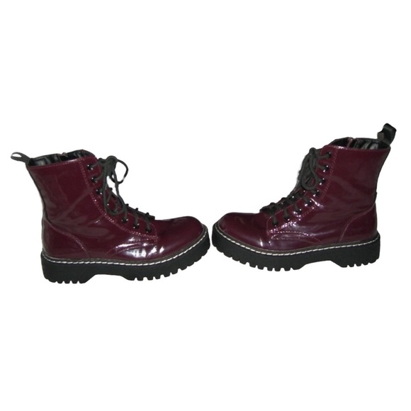 Sincerely Jules Boots Combat Glossy Grunge Goth alt egirl Punk Harley 90s Bratz - Picture 2 of 16